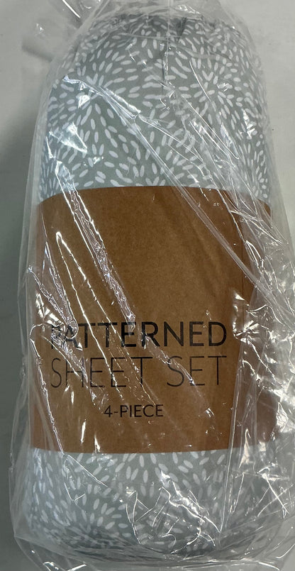 Casual Comfort™ Premium Ultra Soft Patterned 4 Pieces Sheet Set Queen-Included(1 Flat Sheet,1 Fitted Sheet and 2 Pillowcases)