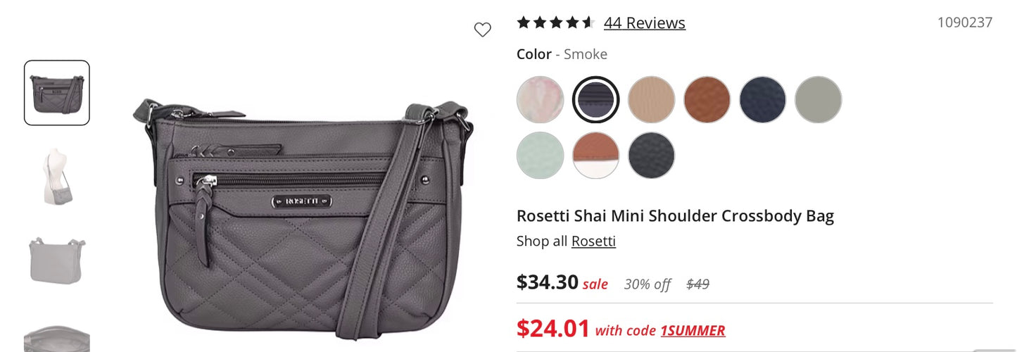 Rosetti shai mini shoulder crossbody bag