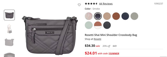 Rosetti shai mini shoulder crossbody bag