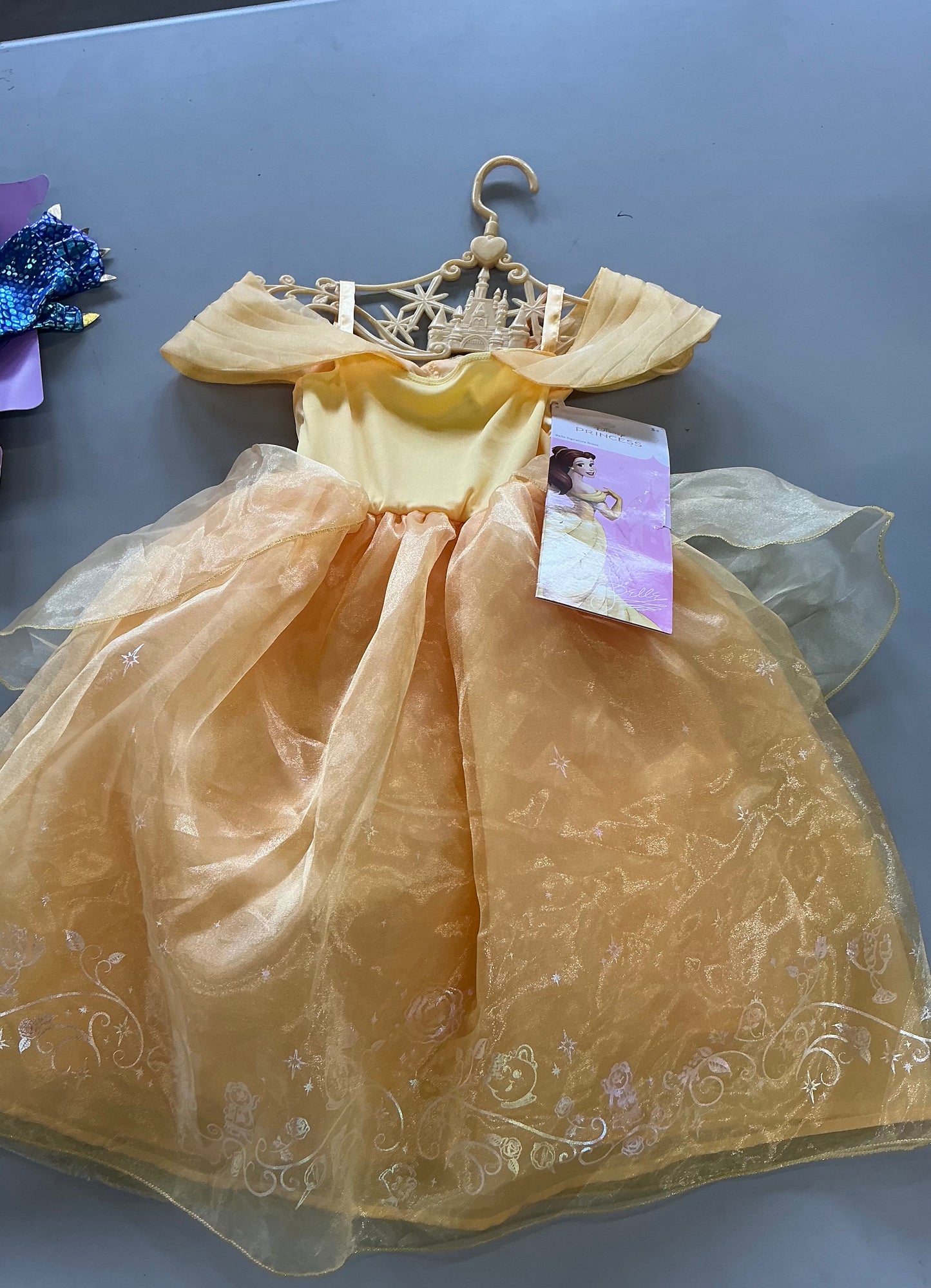THRIFTY 70 - Disney Princess Belle signature dress size 4 - AS IS - DAMAGED AT THE BOTTOM - FINAL SALE - NO RETURNS