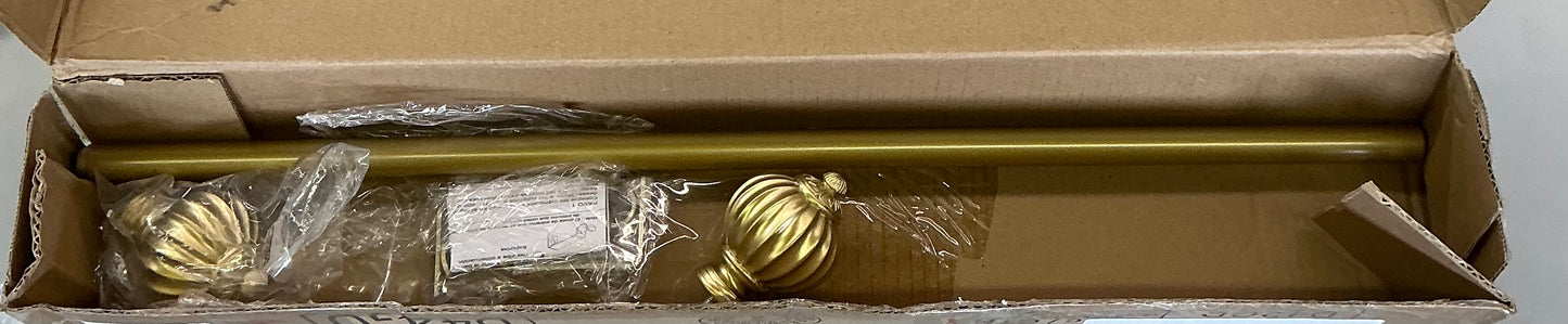 Braynon steel adjustable single curtain rod 25 in. - 48 in(clearance)
