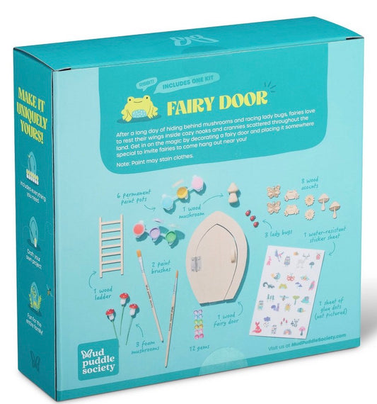 Mud puddle society wood fairy door kit