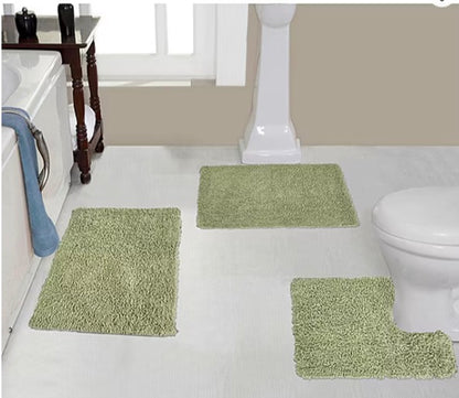 Home Weavers Inc Fantasia 3-pc. Quick Dry Bath Rug Set Included: 1 17x24 Inch Bath Rug(s), 1 20x20 Inch Contour Bath Rug(s), 1 21x34 Inch Bath Rug(s)