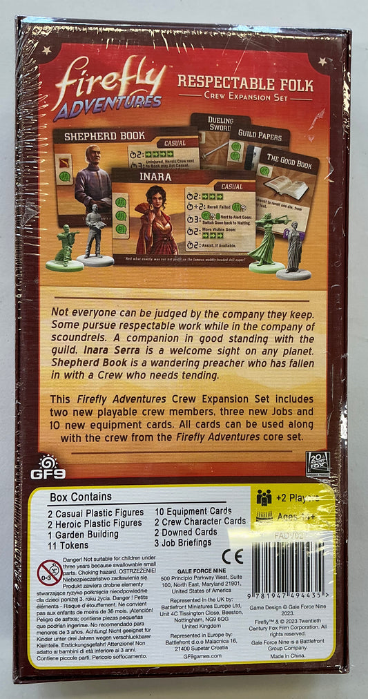 Firefly Adventures: Respectable Folk Expansion