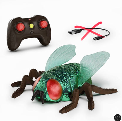 TERRA by Battat remote control insect: housefly robot - AS IS - OPEN BOX - MISSING CHARGING CORD