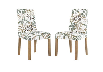 No 918 Hillsboro Set of 2 Chair Slipcover-Botanical Print