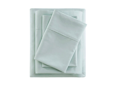 Beautyrest 600 Thread Count Cooling Cotton Blend 4-piece King Sheet Set in light green