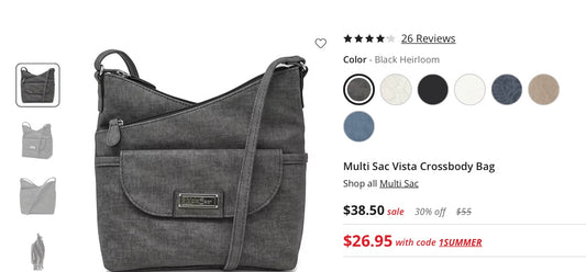 Multi sac vista crossbody bag