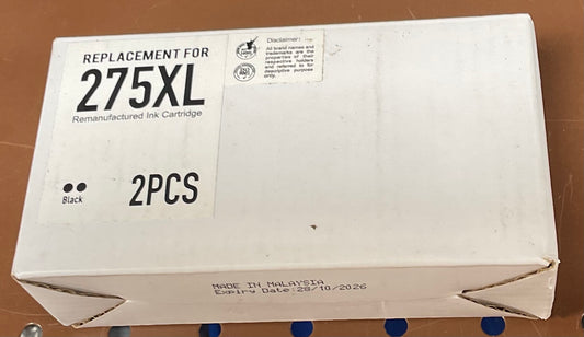 2-PACK-275XL Ink Cartridges-BLACK