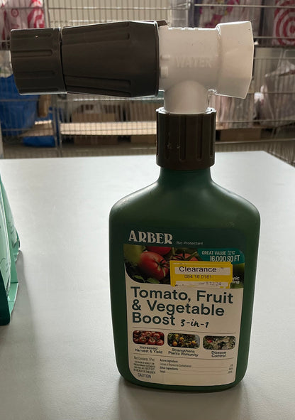 Arber organic 3-in-1 16oz boost for tomato fruit and vegetable ready to spray fertilizer