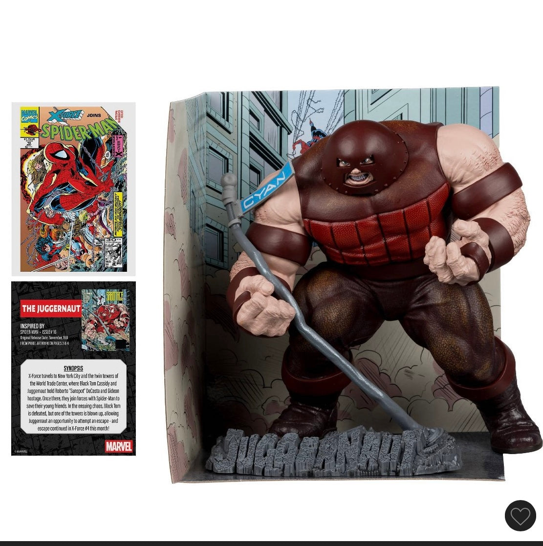 McFarlane toys marvel collection 1:10th action figure - The Juggernaut - DAMAGED PACKAGE - PRODUCT IS NEW