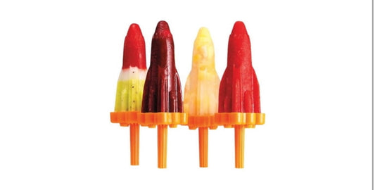 Tovolo Rocket Pop Molds set of 6 in orange