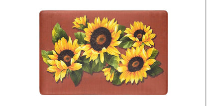 Achim Black Eyed Susan Anti-Fatigue 18"X30" Kitchen Mat