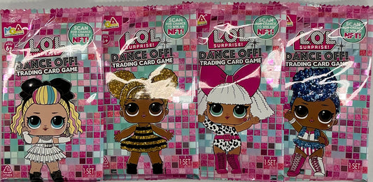 L.O.L Surprise dance off mystery trading card-4 pack