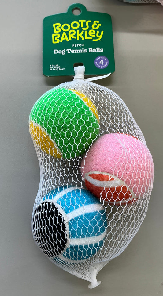 Boots & Barkley dog tennis ball toys available in a 3-pack AS IS