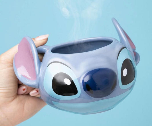 Disney Stitch shaped ceramic mug in its original packaging