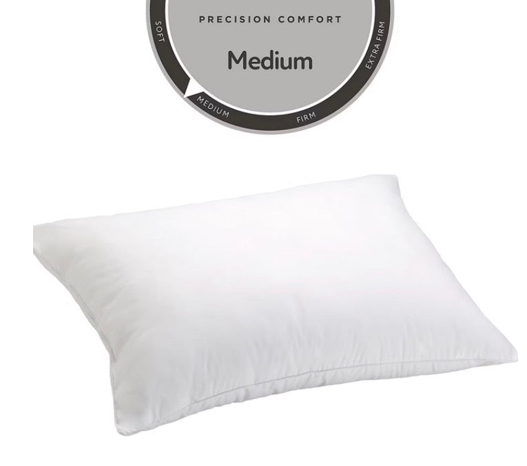 Allerease Hot Water Washable Allergy Protection Medium Density Bed Pillow Standard/Queen-White
