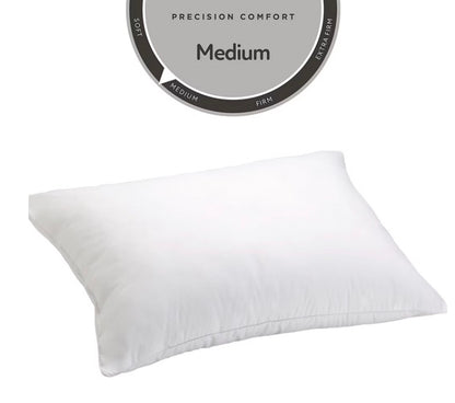 Allerease Hot Water Washable Allergy Protection Medium Density Bed Pillow Standard/Queen-White