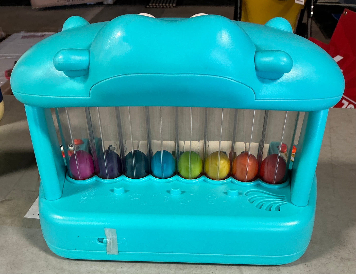 B.Toys toy piano - AS IS - SOME COSMETIC FLAWS - MISSING BATTERY COVER