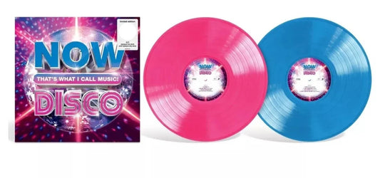 NOW Thats What I Call Music! Disco Exclusive Limited Opaque Hot Pink Sky Blue Color Vinyl 2x LP Record