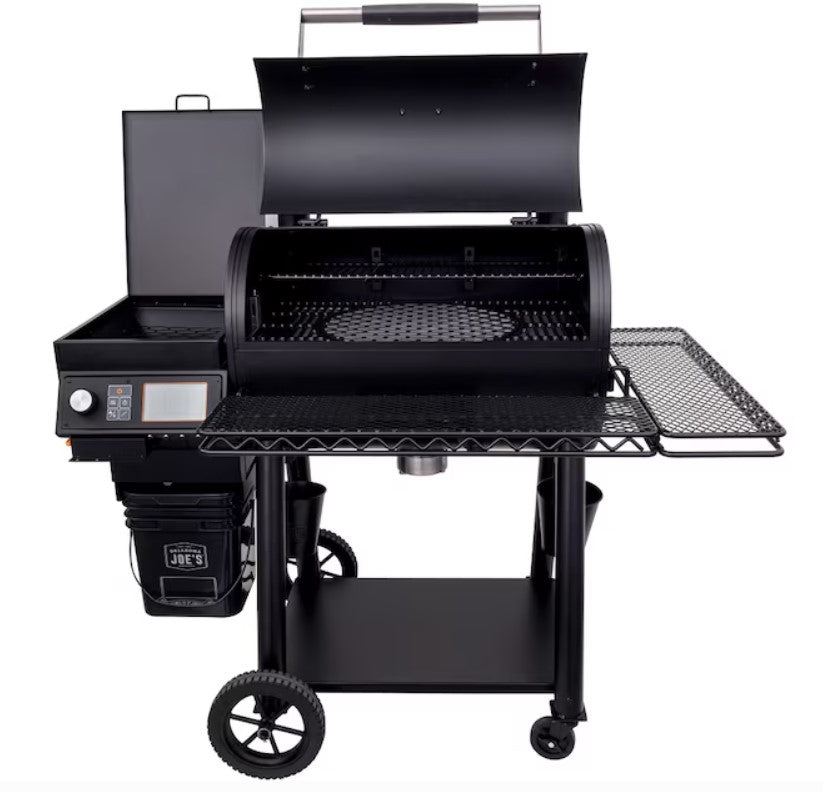 Oklahoma Joe's Rider DLX 900: L 906-Sq in Black Pellet Grill - BRAND NEW! - CLEARANCE