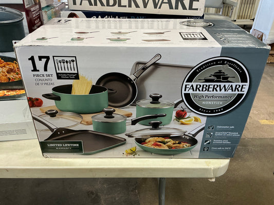 Faberware High Performance 17piece Set - Green