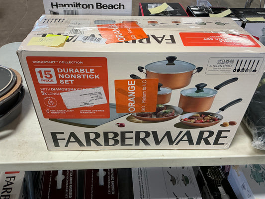 Farberware Cookstart DiamondMax Aluminum 15-pc. Cookware Set