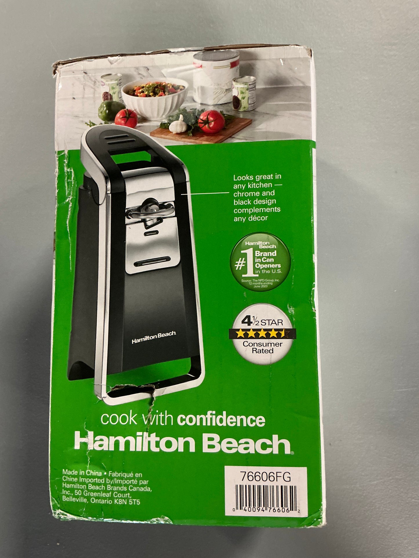 Hamilton beach smooth touch can opener - open box