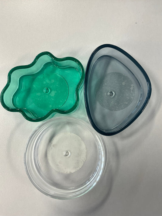 3pc Trinket set (clear,green,blue)