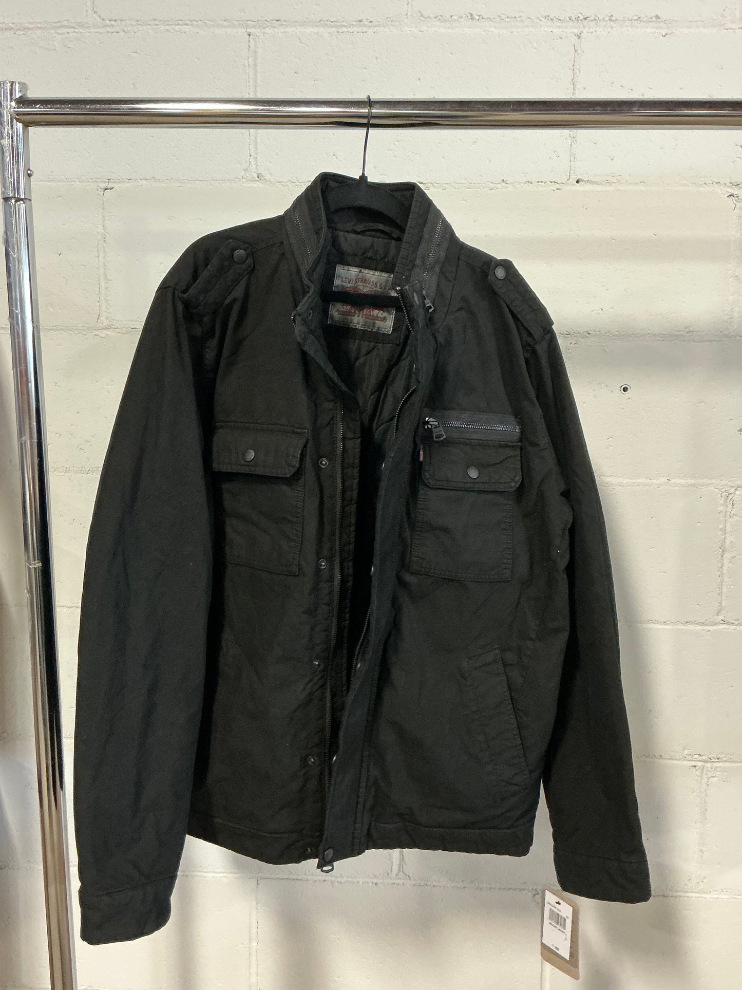 Men’s Levi Strauss Military Jacket- Black - Size Large