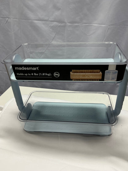 Madesmart Two Level Bath Storage Organzier Blue
