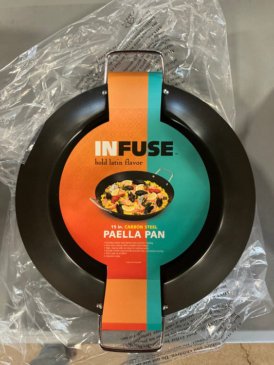 Infuse Carbon Steel 15" Non-Stick Paella Pan