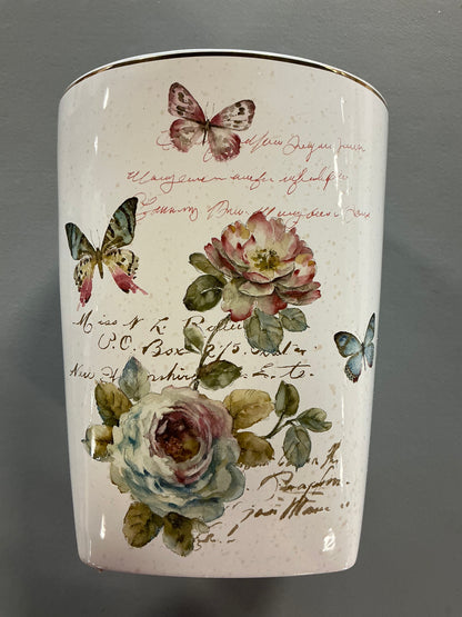 Butterfly Garden Waste Basket