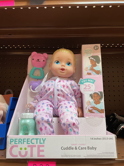 Perfectly Cute Cuddle and Care Baby Doll - Blue Eyes( BOX SLIGHTLY DAMAGED)