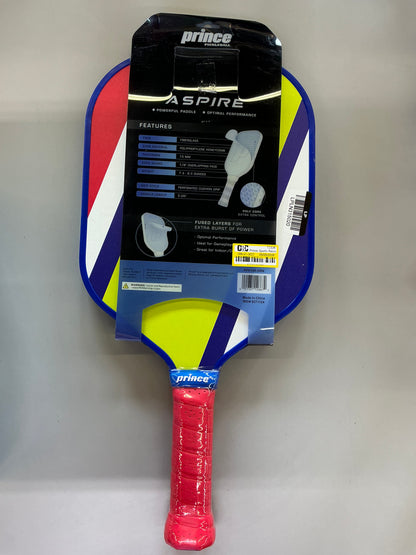 Prince Pickleball Aspire Paddle Retro Red/Green/Blue