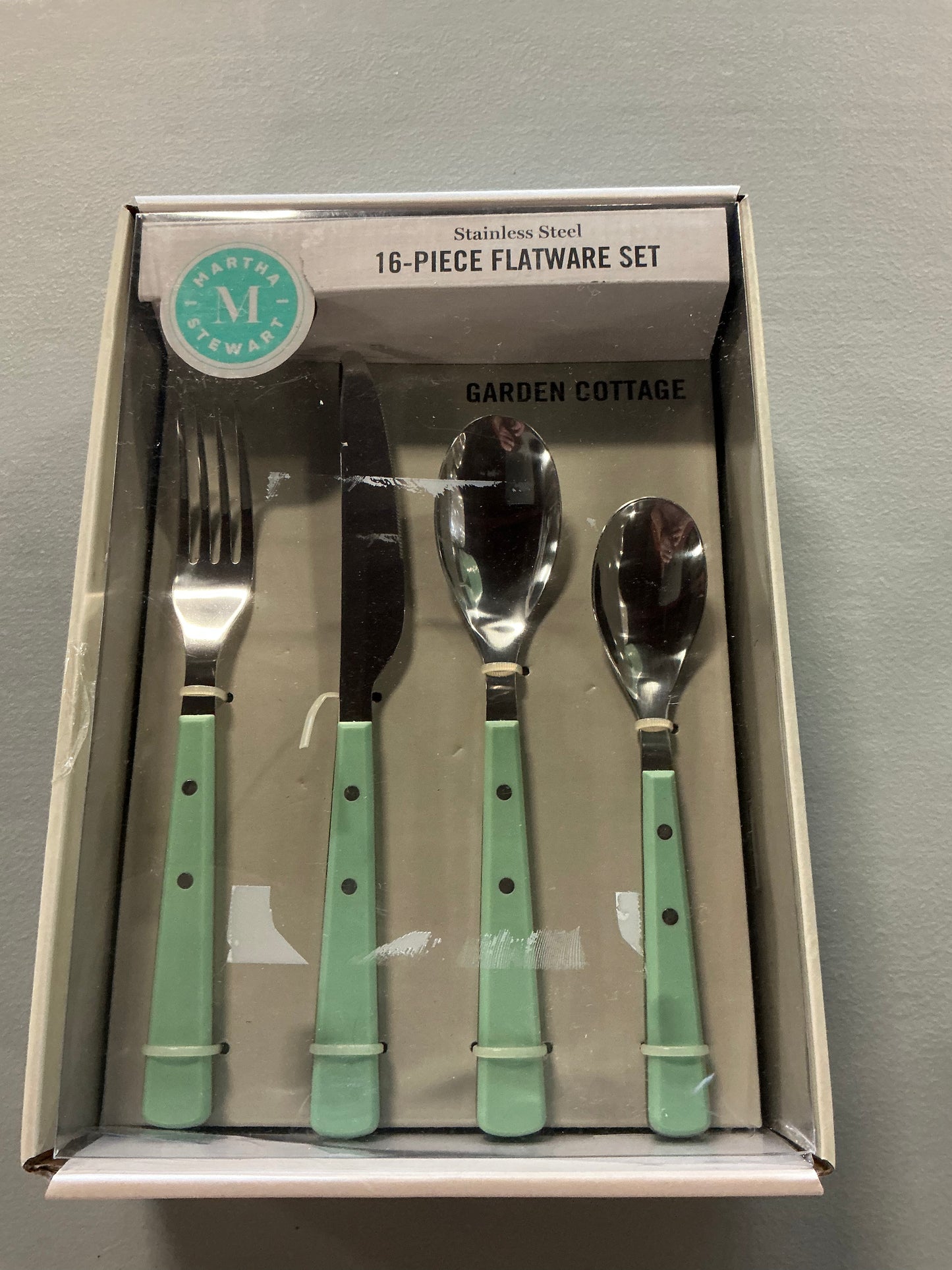 Martha Stewart Watercliff 16-pc. Flatware Set - Open Box