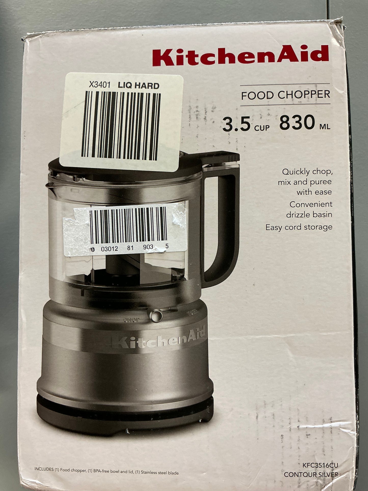KitchenAid 3.5 cup Food Chopper - Open Box