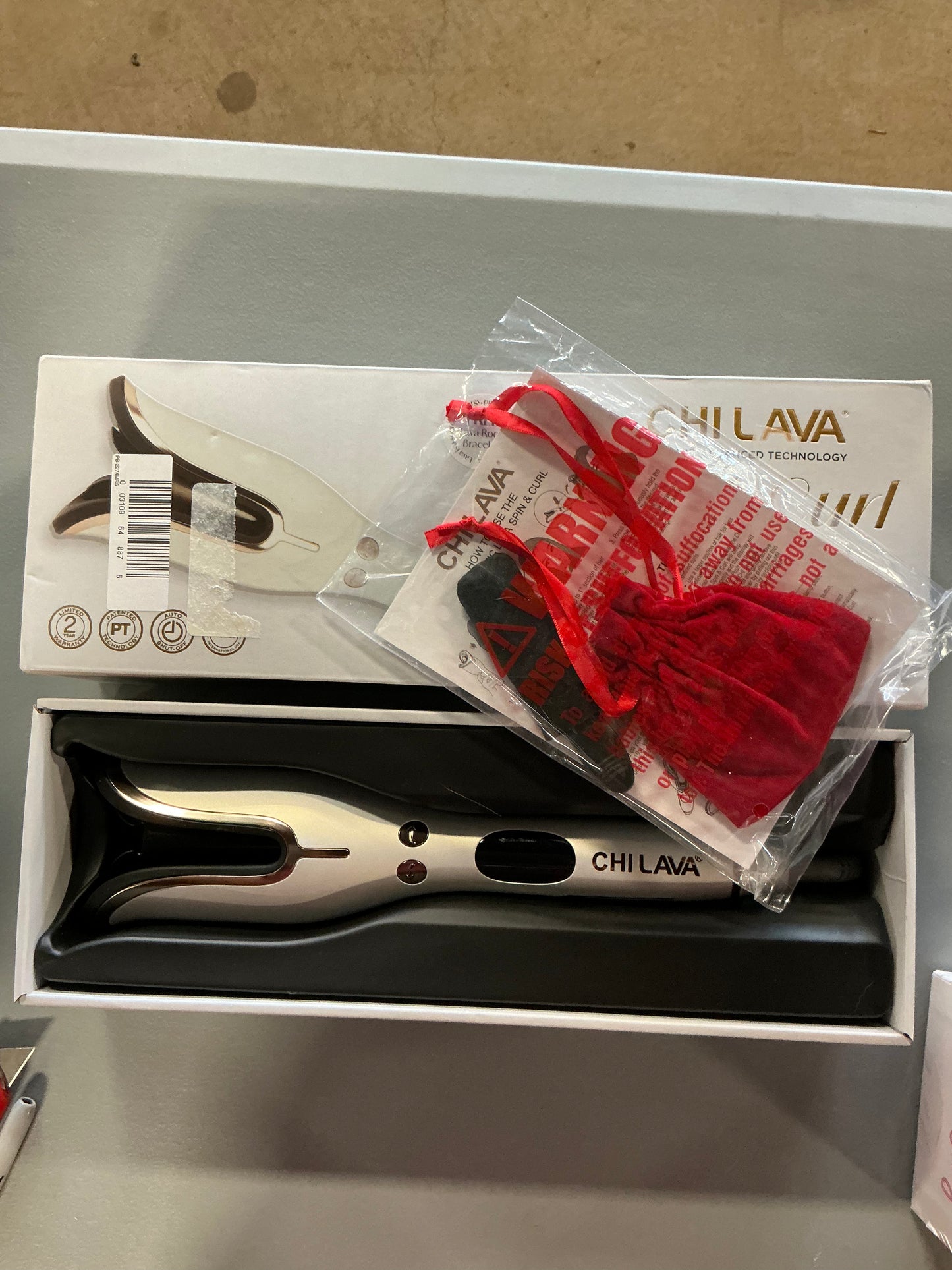 CHI Lava Spin N Curl Curling Iron - Open Box