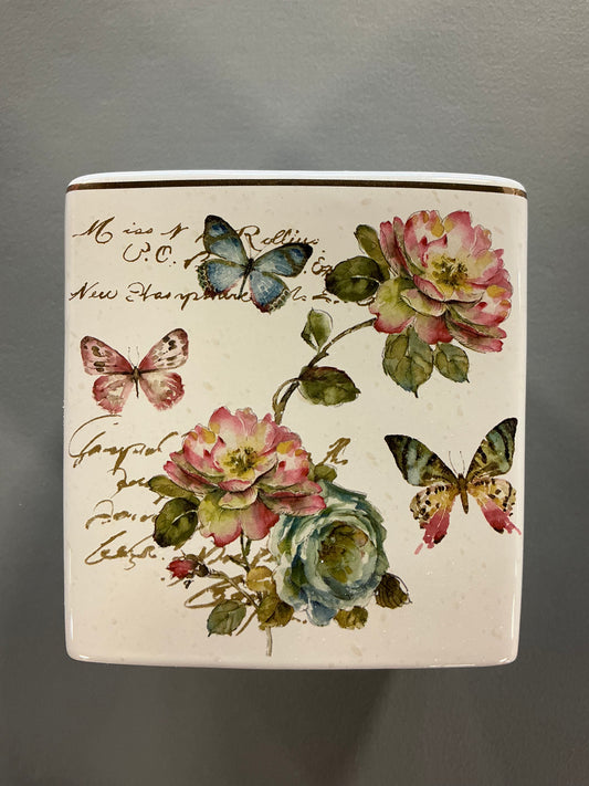 Avanti Butterfly Garden Tissue Box Cover