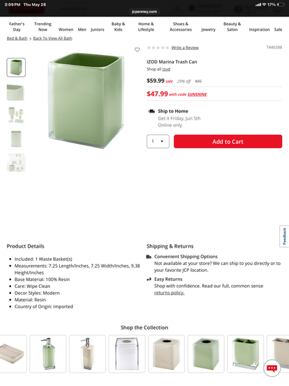 Izod marina wastebasket - Out Of Box