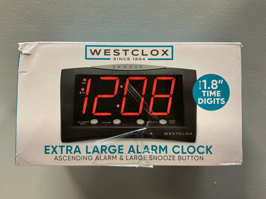Westclox 1.8" Snooze Alarm Clock