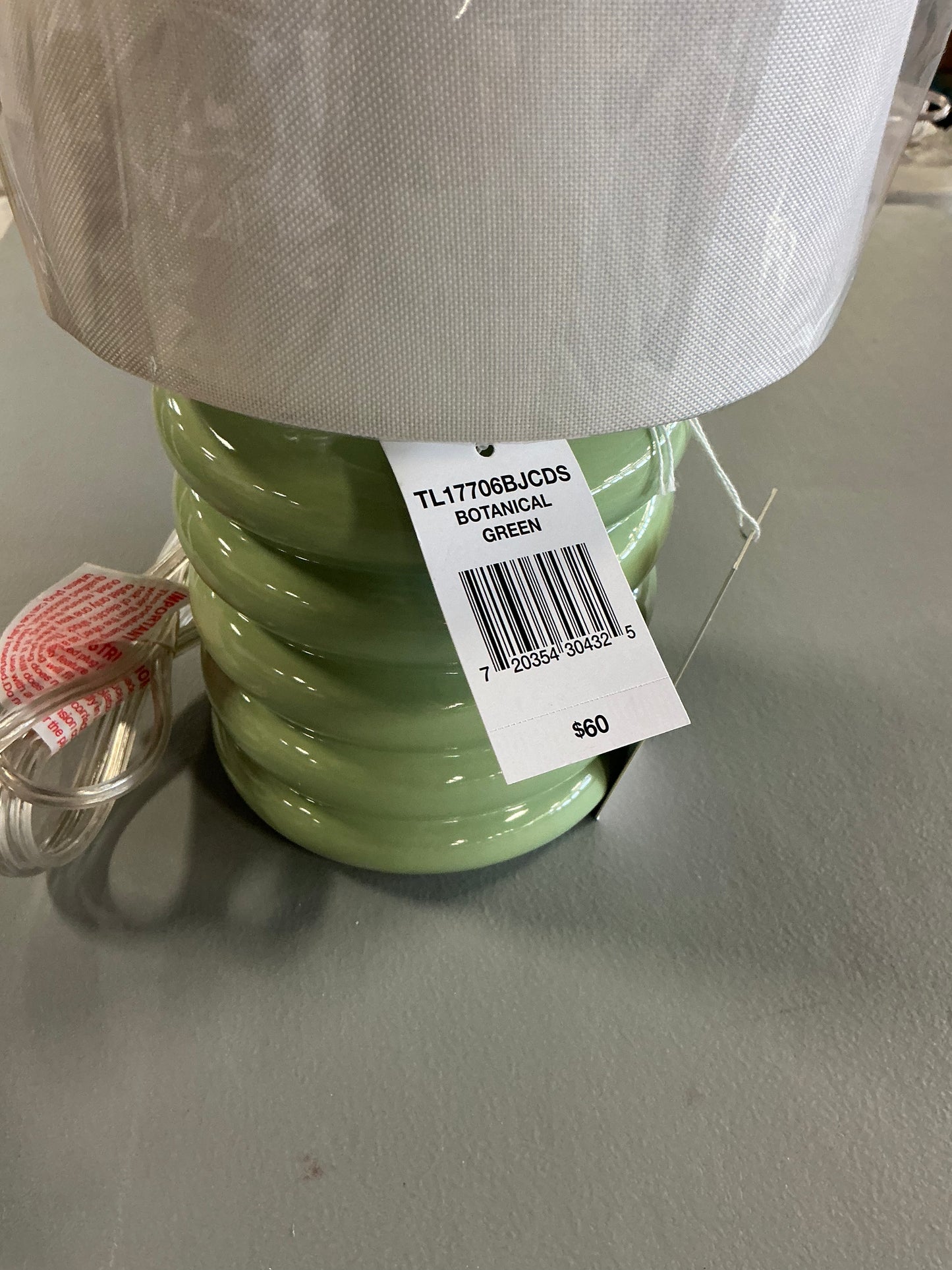 Collective Design By Stylecraft Stacked Green Ceramic Table Lamp - Out of Box