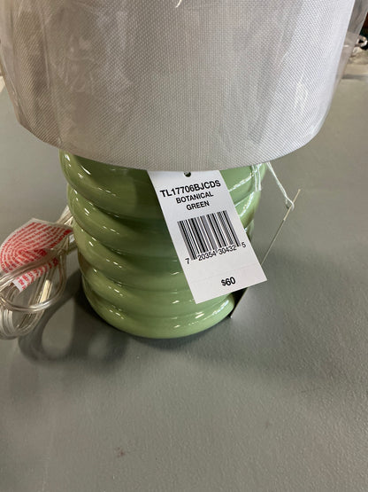 Collective Design By Stylecraft Stacked Green Ceramic Table Lamp - Out of Box