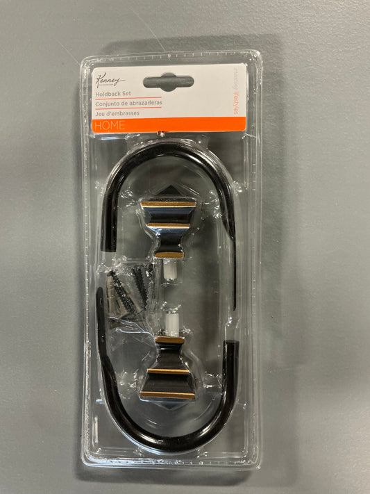 Kenney Holdback Set for Curtains and Drapes, Oil Rubbed Bronze, Set of 2