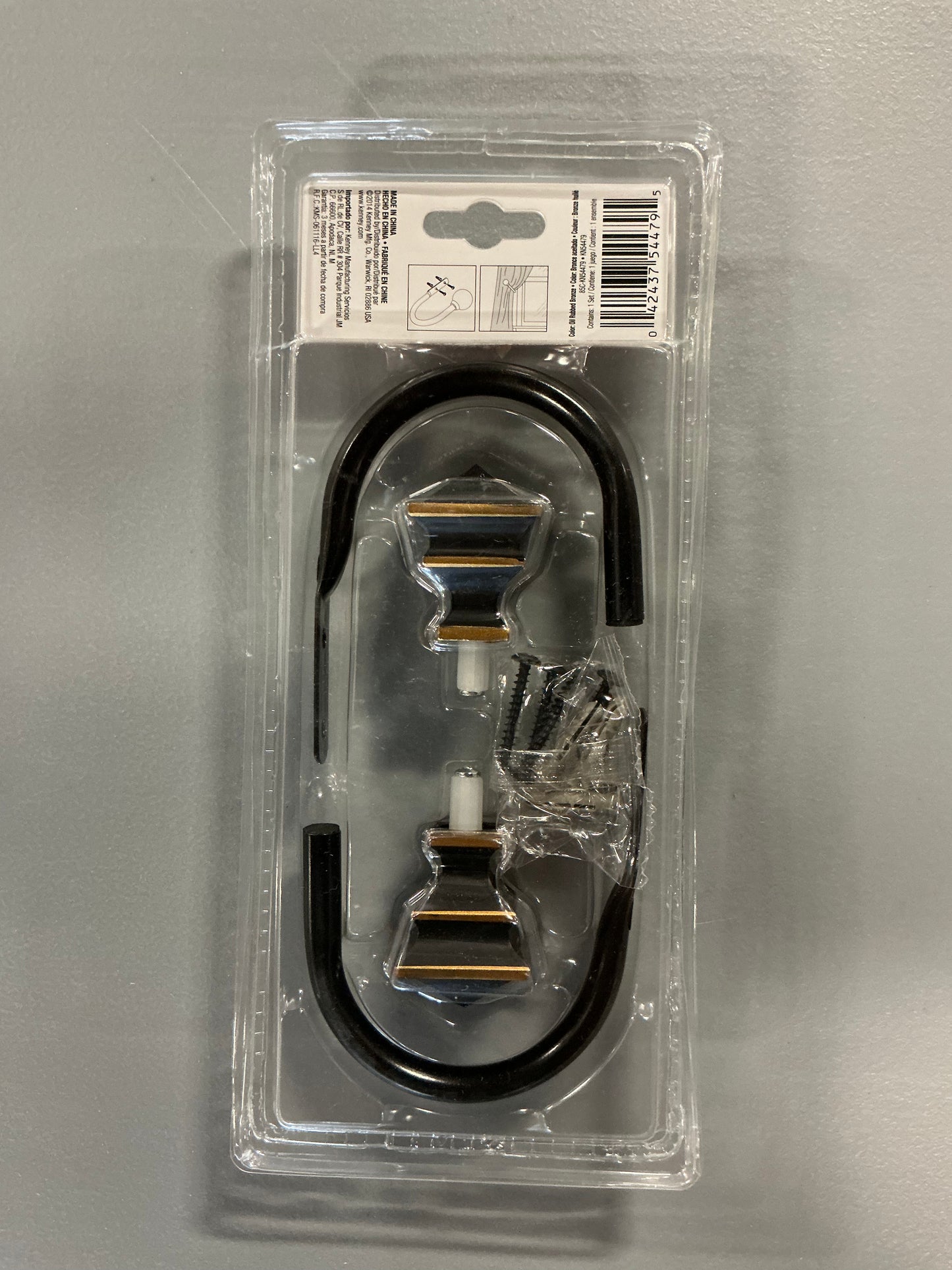 Kenney Holdback Set for Curtains and Drapes, Oil Rubbed Bronze, Set of 2