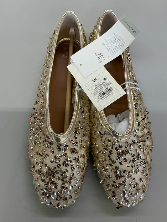 A New Day champagne-colored Women's Sammie shoes with a sequin finish size 8 1/2