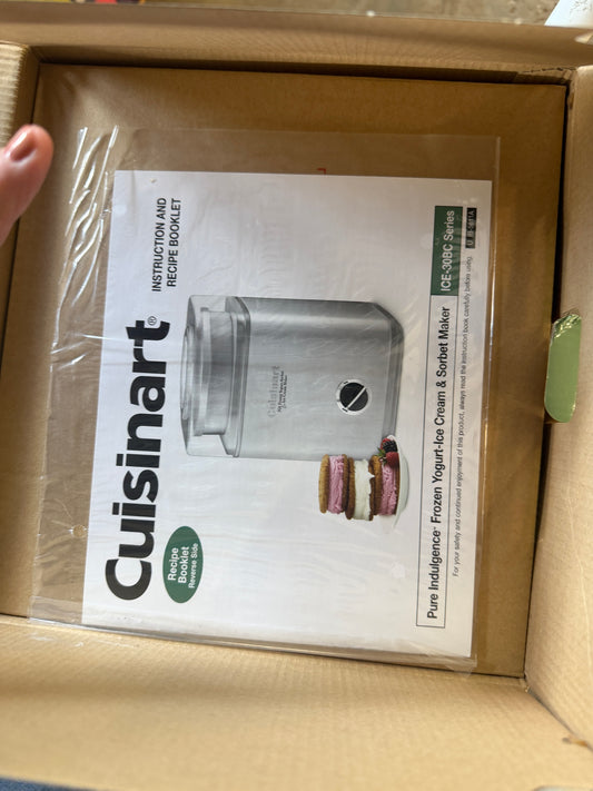 Cuisinart Pure Indulgence Ice Cream Maker - new in box