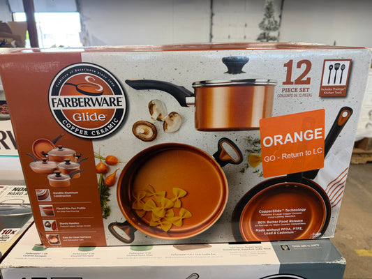 Faberware Glide 12pc Ceramic Non Stick Cookware Set