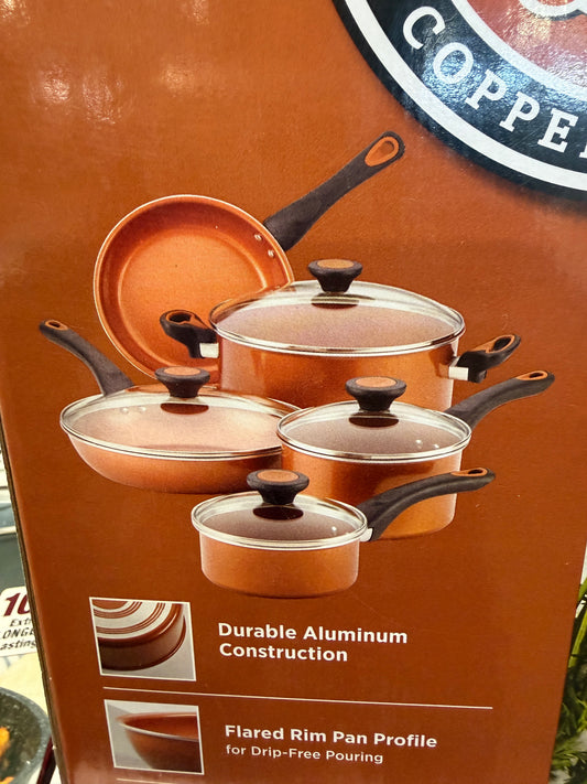 Faberware Glide 12pc Ceramic Non Stick Cookware Set
