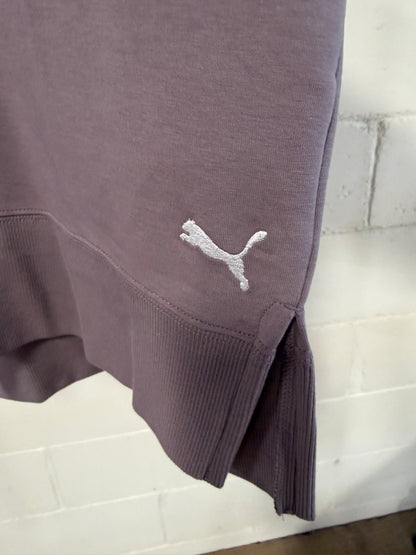 Women’s Puma V Neck Crew - Size Small, Color Plum Jam